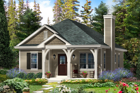 Cottage House Plan - 44543 - Front Exterior