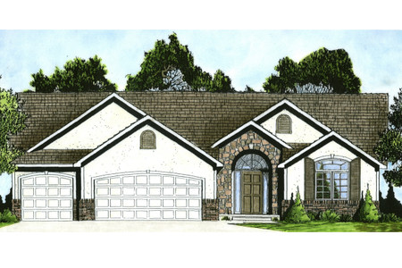 Traditional House Plan - 45338 - Front Exterior