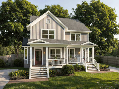 Farmhouse House Plan - 46507 - Front Exterior