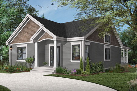 Craftsman House Plan - Salem 46582 - Front Exterior