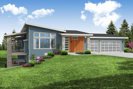 Modern House Plan - Celilo 46659 - Front Exterior