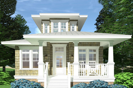 Craftsman House Plan - Shoreline Art 47358 - Front Exterior