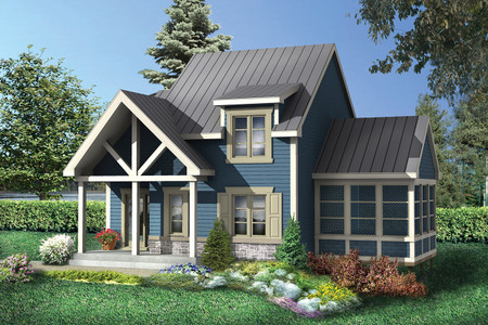 Cottage House Plan - 47661 - Front Exterior