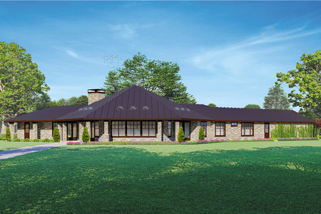 Craftsman House Plan - Duvall 47695 - Rear Exterior