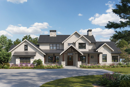 Craftsman House Plan - Millsboro Road II 50158 - Front Exterior