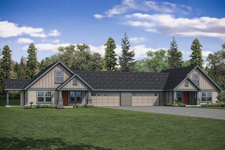 Craftsman House Plan - Archwood 50196 - Front Exterior