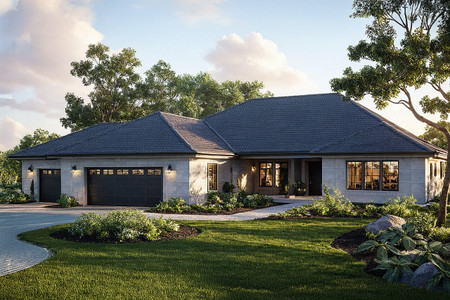 Southwest House Plan - Northrop 50239 - Front Exterior