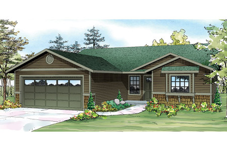 Ranch House Plan - Foster 51533 - Front Exterior