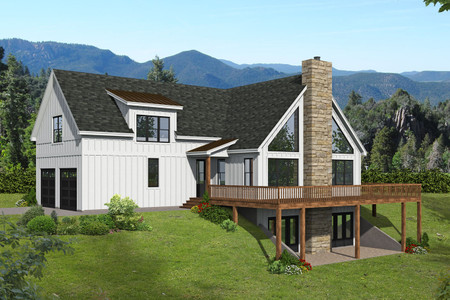 Farmhouse House Plan - Banner Elk 52257 - Front Exterior
