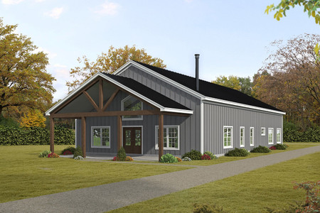 Craftsman House Plan - Pleasantville 2 53337 - Front Exterior