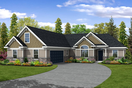 Craftsman House Plan - Ellington 53592 - Front Exterior