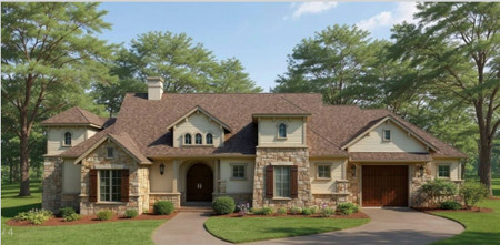 Craftsman House Plan - 54444 - Front Exterior