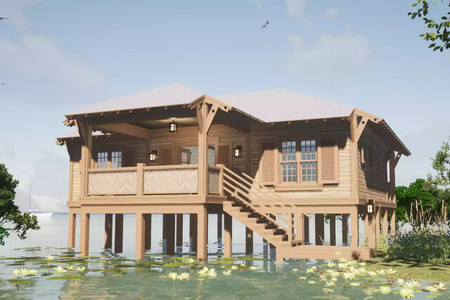 Southern House Plan - Water Lily 54625 - Front Exterior