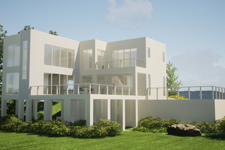 Modern House Plan - Rocky Point 55746 - Rear Exterior