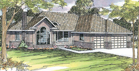 Traditional House Plan - Jessica 55819 - Front Exterior