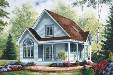 Cottage House Plan - Gaillon 1 56599 - Front Exterior