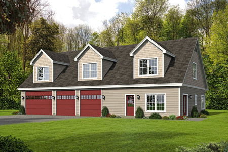 Traditional House Plan - Legard Farms 56974 - Front Exterior