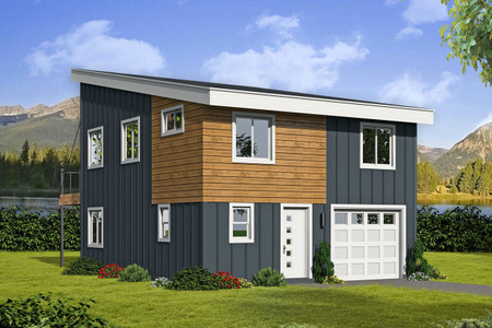 Contemporary House Plan - Penton Place 56977 - Front Exterior