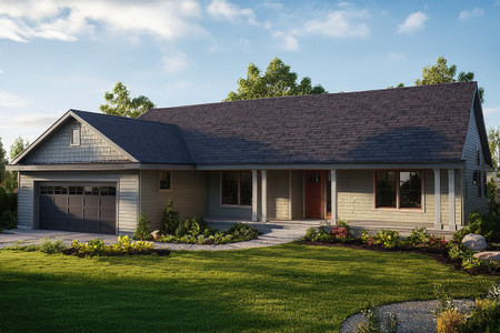 Ranch House Plan - Fern View 56988 - Front Exterior