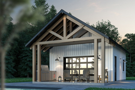 Craftsman House Plan - Casita 57106 - Front Exterior
