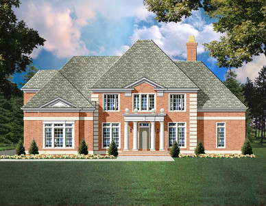 Colonial House Plan - 57263 - Front Exterior