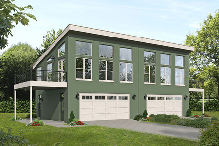 Modern House Plan - Sheboygan Overlook 57624 - Front Exterior