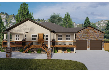 European House Plan - Barnett 57797 - Front Exterior