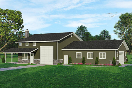 Southwest House Plan - Garage 58846 - Front Exterior