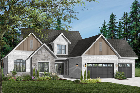 Country House Plan - Lancaster 58893 - Front Exterior