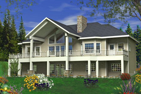 Craftsman House Plan - 59042 - Rear Exterior