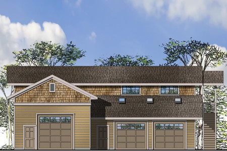 Craftsman House Plan - 59558 - Front Exterior