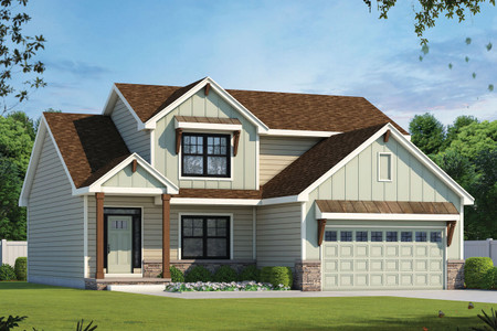 Craftsman House Plan - Angel Springs 62009 - Front Exterior