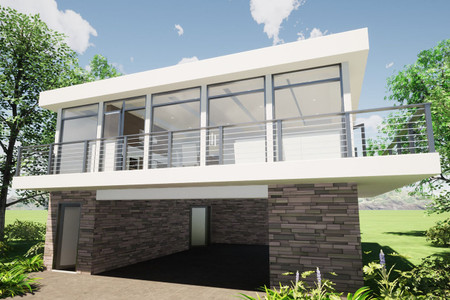 Modern House Plan - Kariboo 62349 - Front Exterior