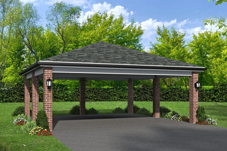 Classic House Plan - Picayune 62391 - Front Exterior