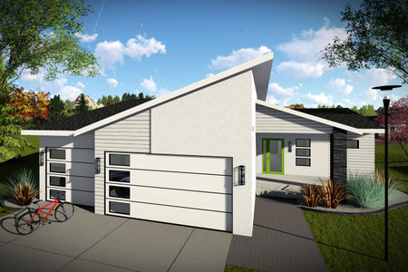 Ranch House Plan - 62685 - Front Exterior