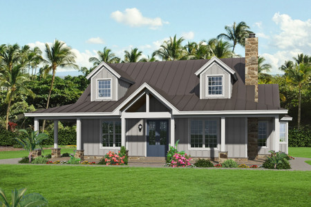 Country House Plan - Puu Lani Ranch 62696 - Front Exterior