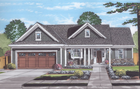 Cottage House Plan - Eagle's View 63629 - Front Exterior