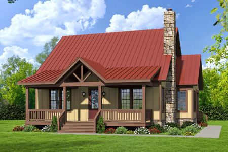 Craftsman House Plan - 63729 - Front Exterior