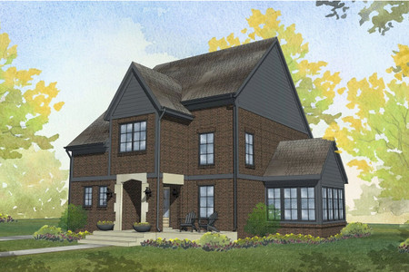 Tudor House Plan - Tenway 63827 - Front Exterior