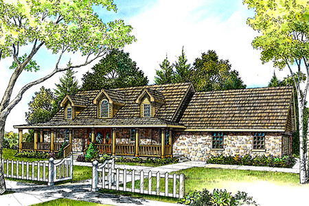 European House Plan - Fair Oaks 64020 - Front Exterior
