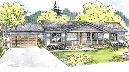 Ranch House Plan - MacKay 65920 - Front Exterior