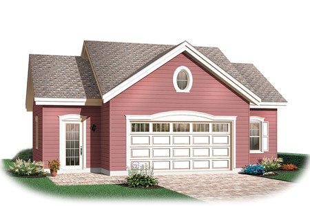 Country House Plan - The Breton 68412 - Front Exterior