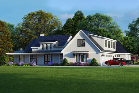 Farmhouse House Plan - Texas Farmhouse 69106 - Front Exterior