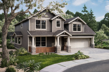 Craftsman House Plan - Mallory 69617 - Front Exterior