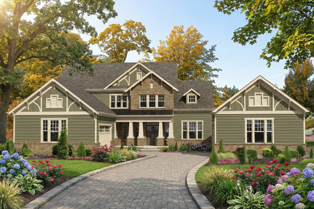 Craftsman House Plan - 69721 - Front Exterior