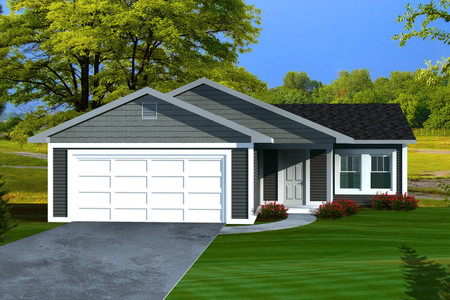 Ranch House Plan - 69784 - Front Exterior