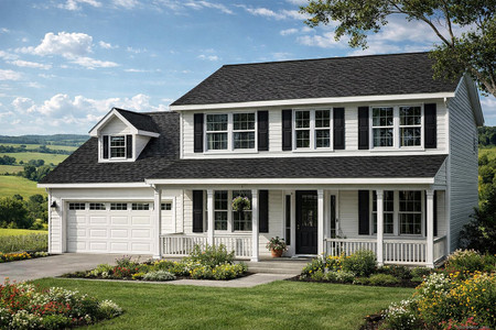 Saltbox House Plan - Adkins 69788 - Front Exterior