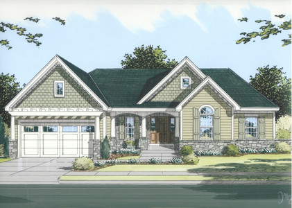 Ranch House Plan - Kingsgate 71032 - Front Exterior