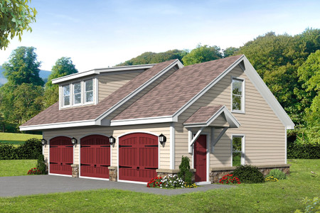 Country House Plan - 71762 - Front Exterior