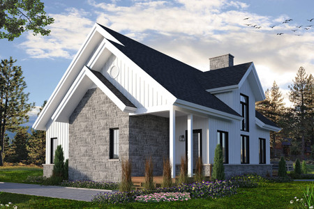 Craftsman House Plan - Touchstone 3 71873 - Front Exterior